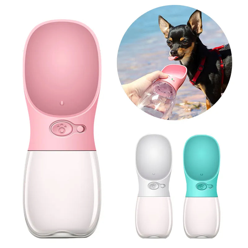 Portable Travel Water Bottle for Dogs & Cats – Leak-Proof Dispenser