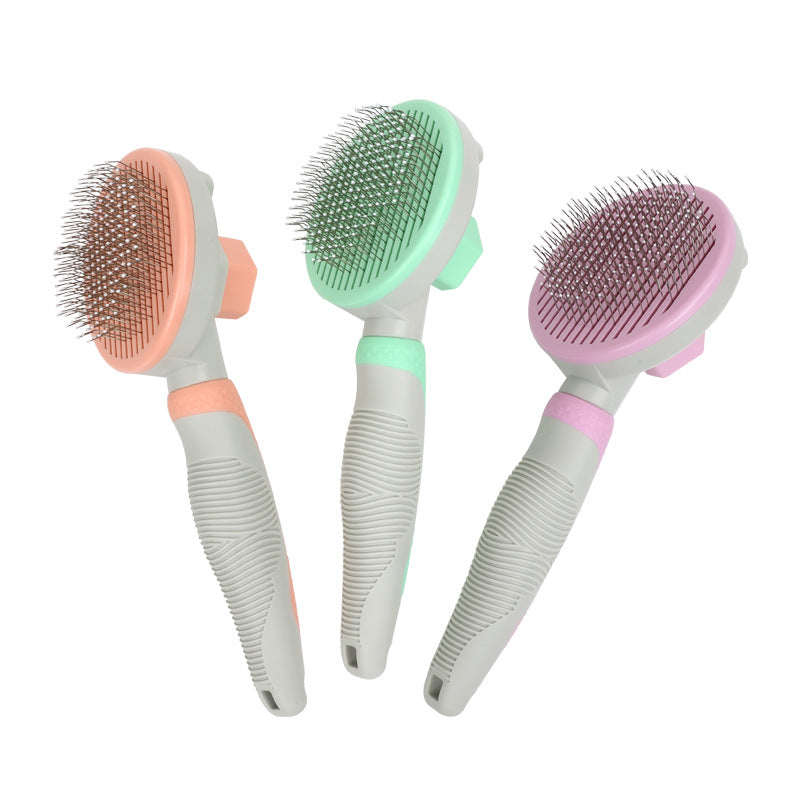 Self-Cleaning Slicker Brush for Dogs & Cats – Easy Grooming Tool