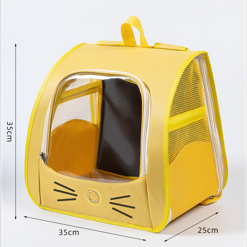 Breathable Pet Carrier Backpack for Small Dogs & Cats – Travel Bag