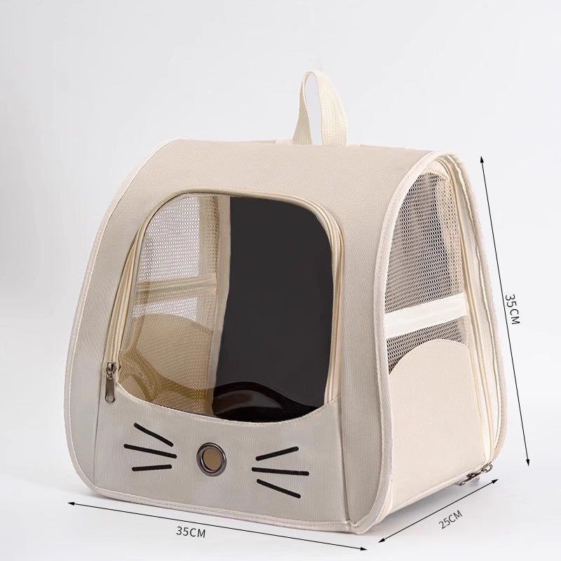 Breathable Pet Carrier Backpack for Small Dogs & Cats – Travel Bag