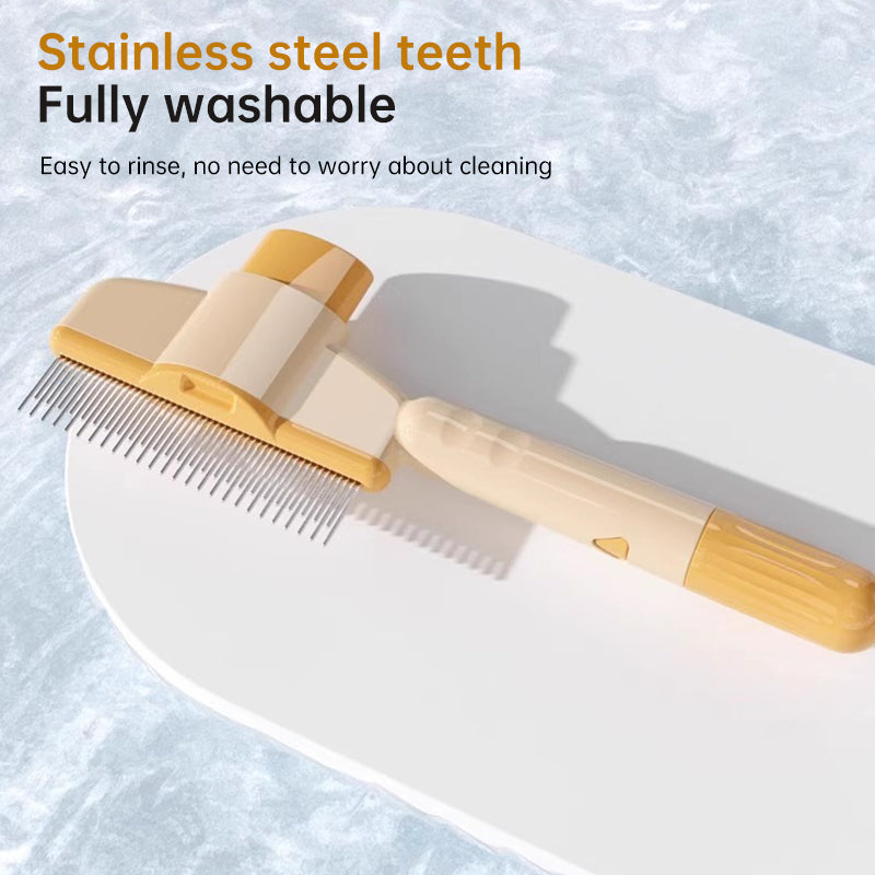Pet grooming brush for dogs and cats