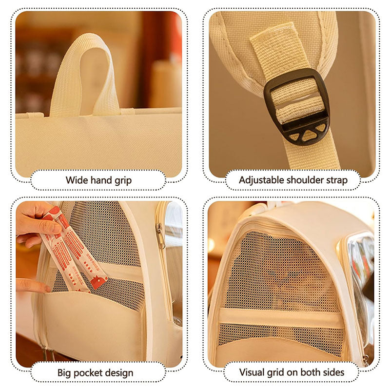 Breathable Pet Carrier Backpack for Small Dogs & Cats – Travel Bag