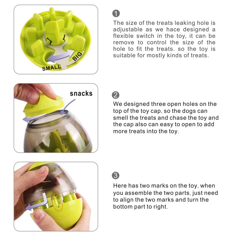 Interactive Treat Ball for Dogs – Food-Dispensing Puzzle Toy